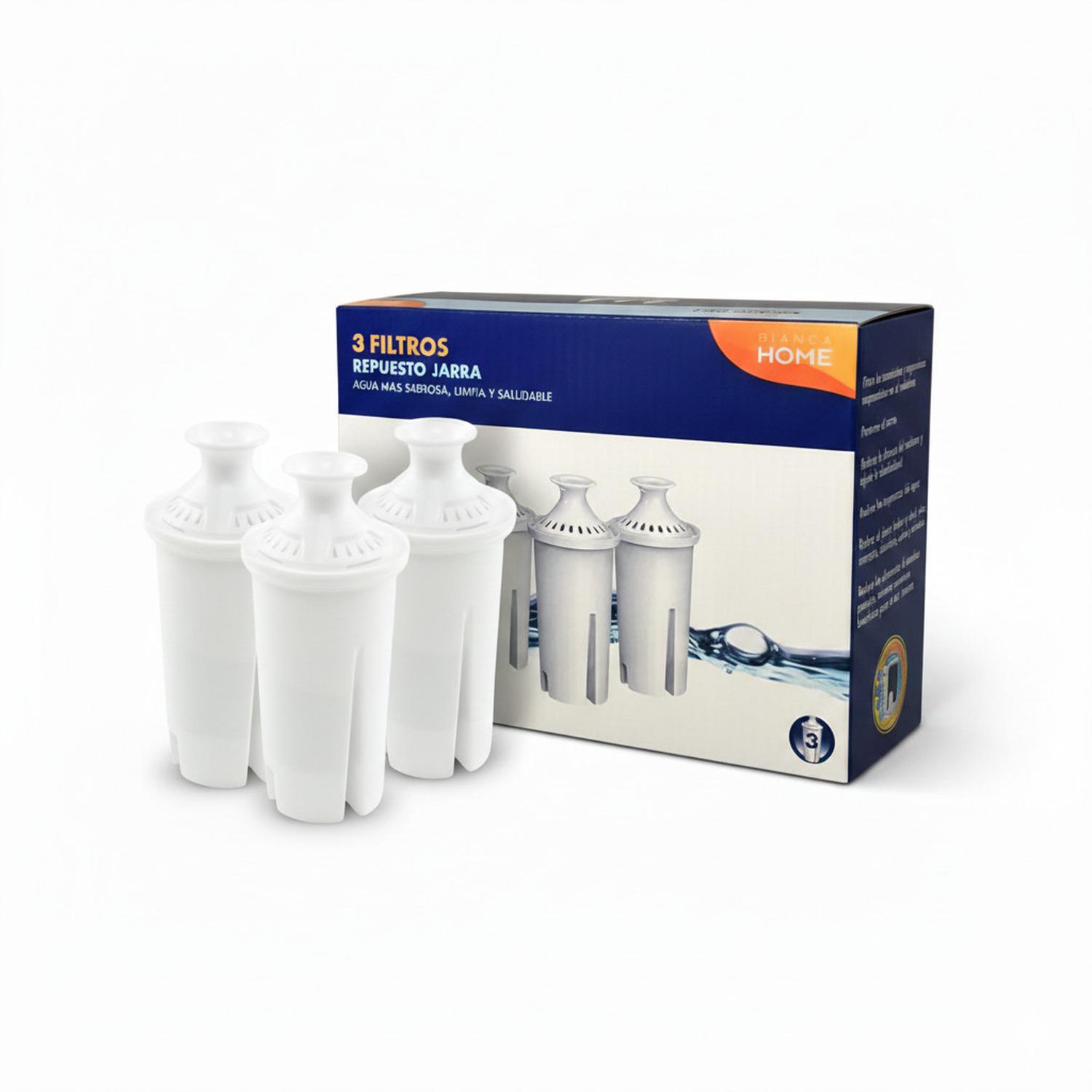 PACK 3 FILTROS PRO OUTDOOR JARRAS BIANCA HOME - 1