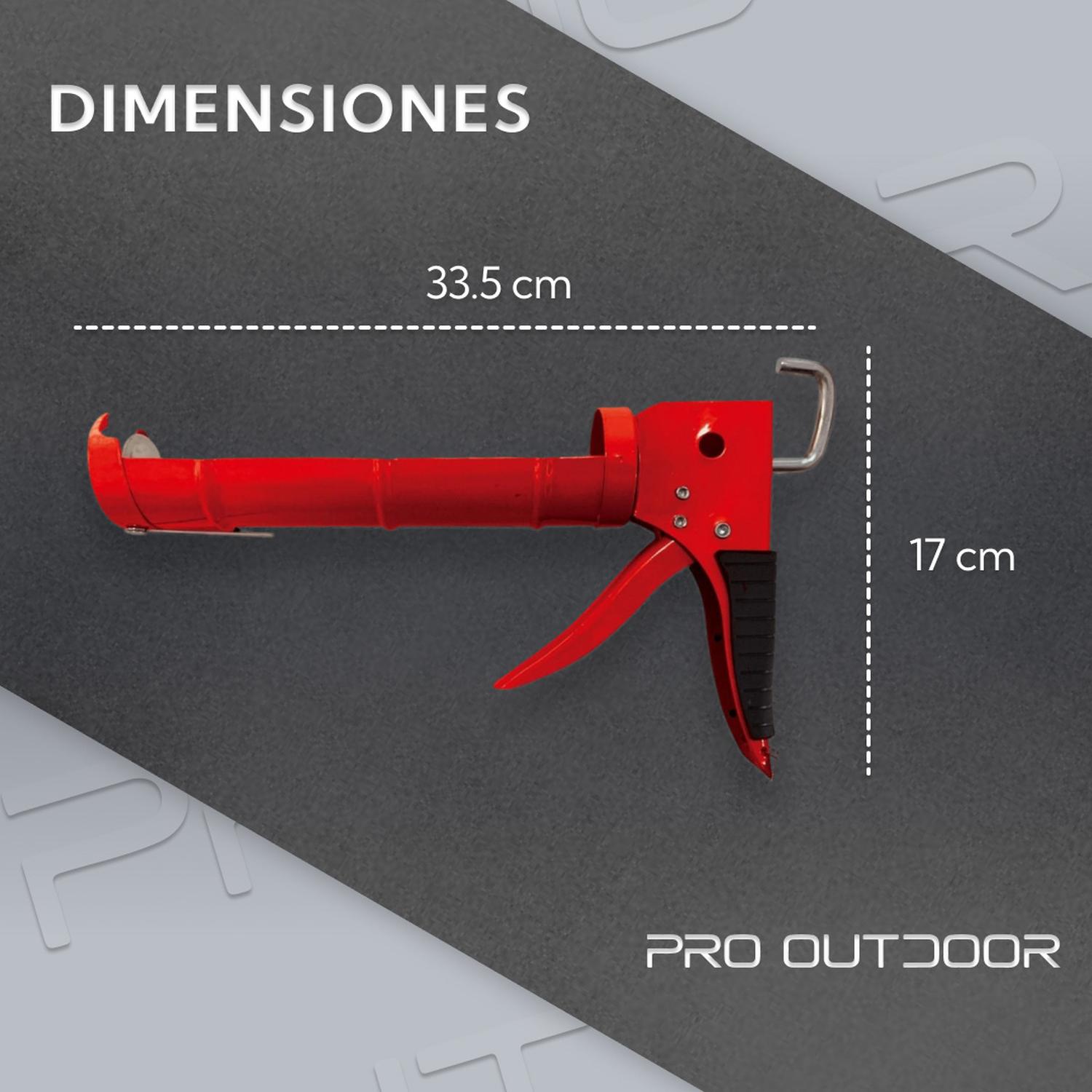 PISTOLA PROFESIONAL CALAFATERA PARA SILICONA Y ACRILICOS - 2