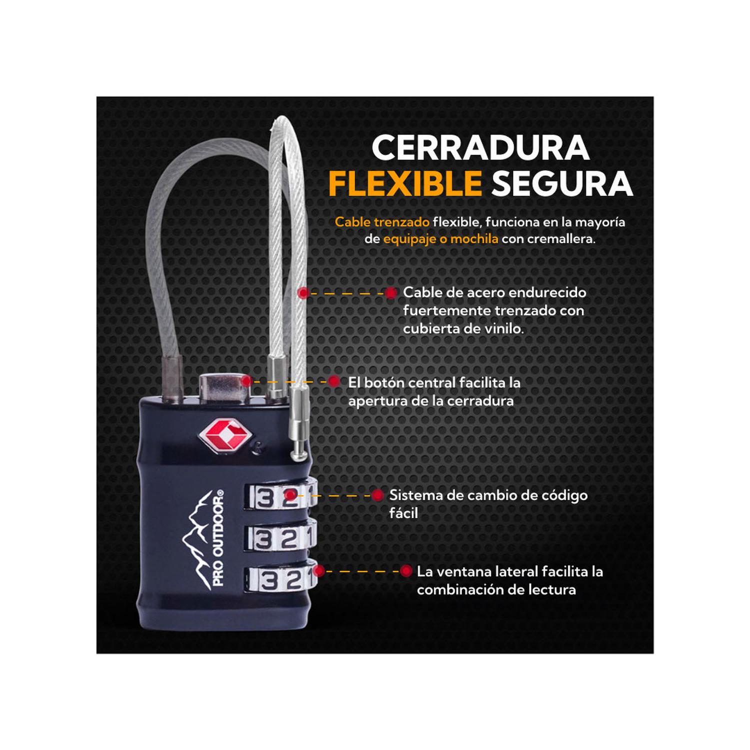 CANDADO PARA MALETAS VIAJE - 4