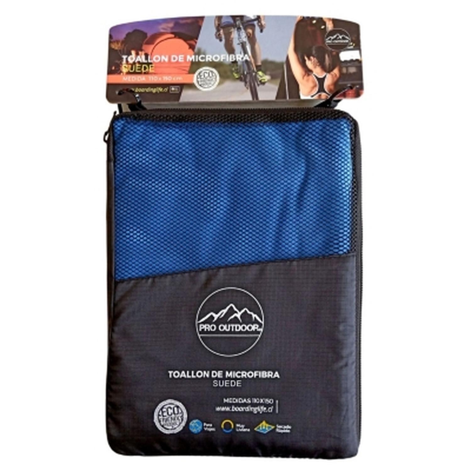 TOALLON PRO OUTDOOR MICROFIBRA SUEDE AZUL - 1