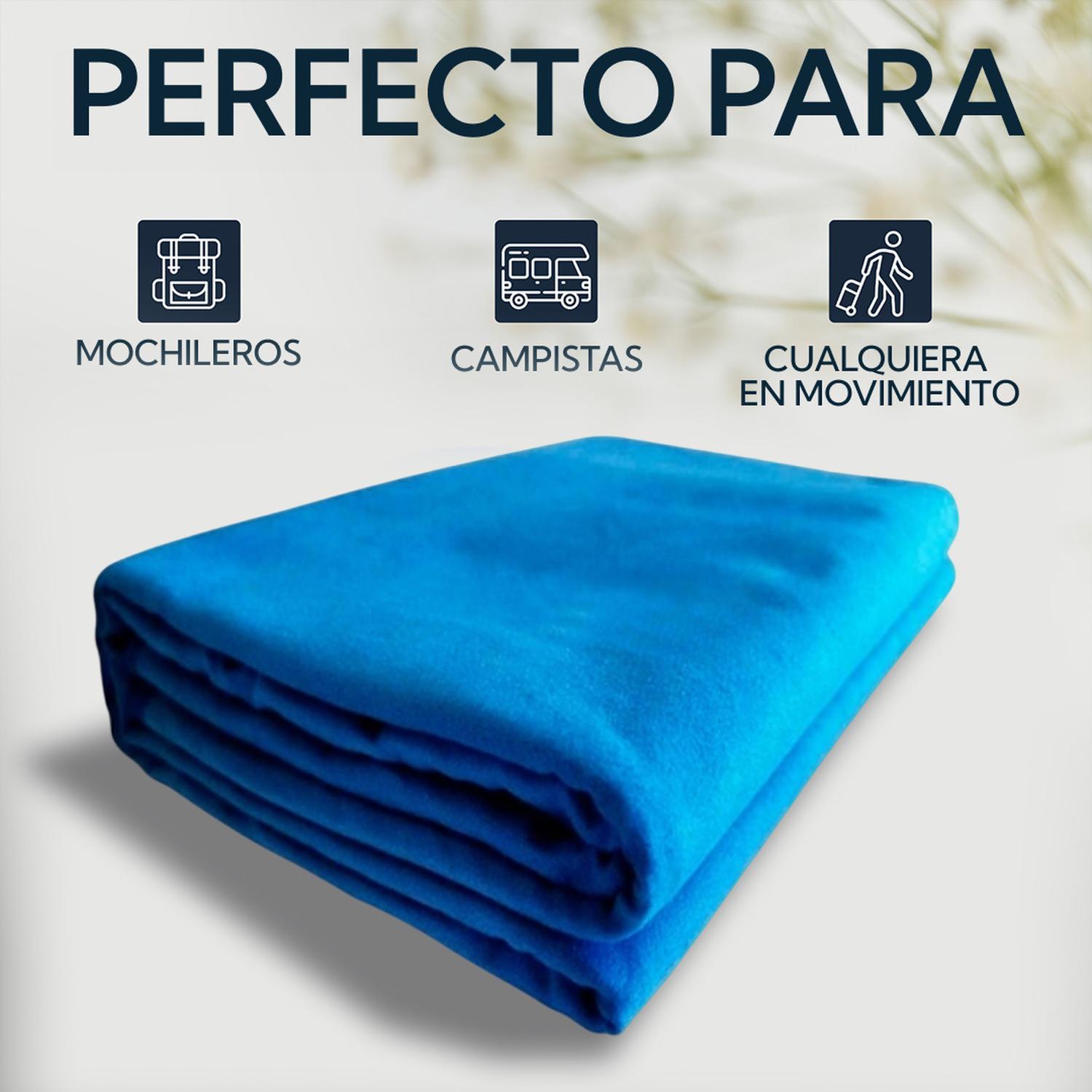TOALLON PRO OUTDOOR MICROFIBRA SUEDE AZUL - 5