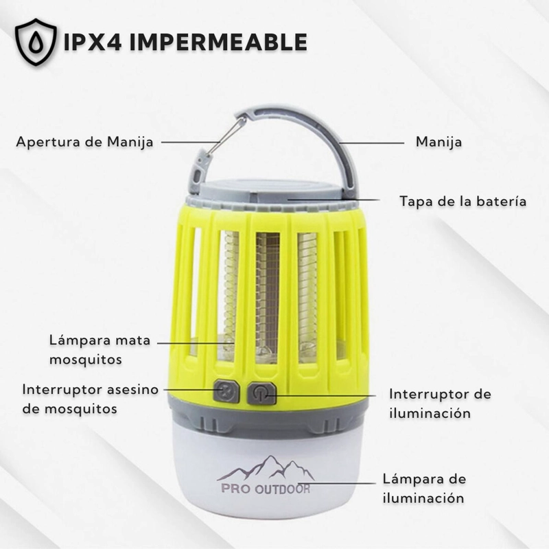 LAMPARA LED ANTIMOSQUITOS - 2