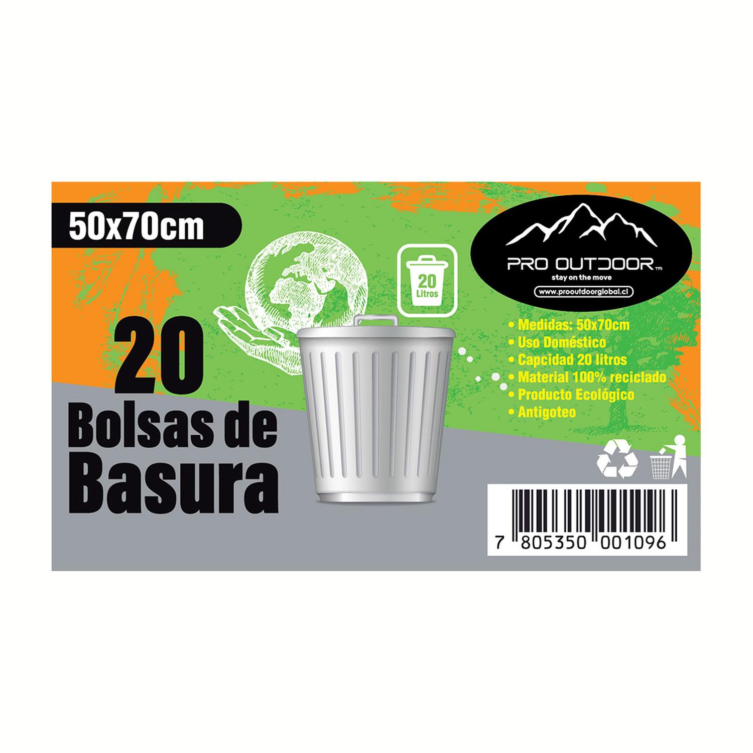 100 BOLSAS DE BASURA 30 LITROS 50X70 CM - 4