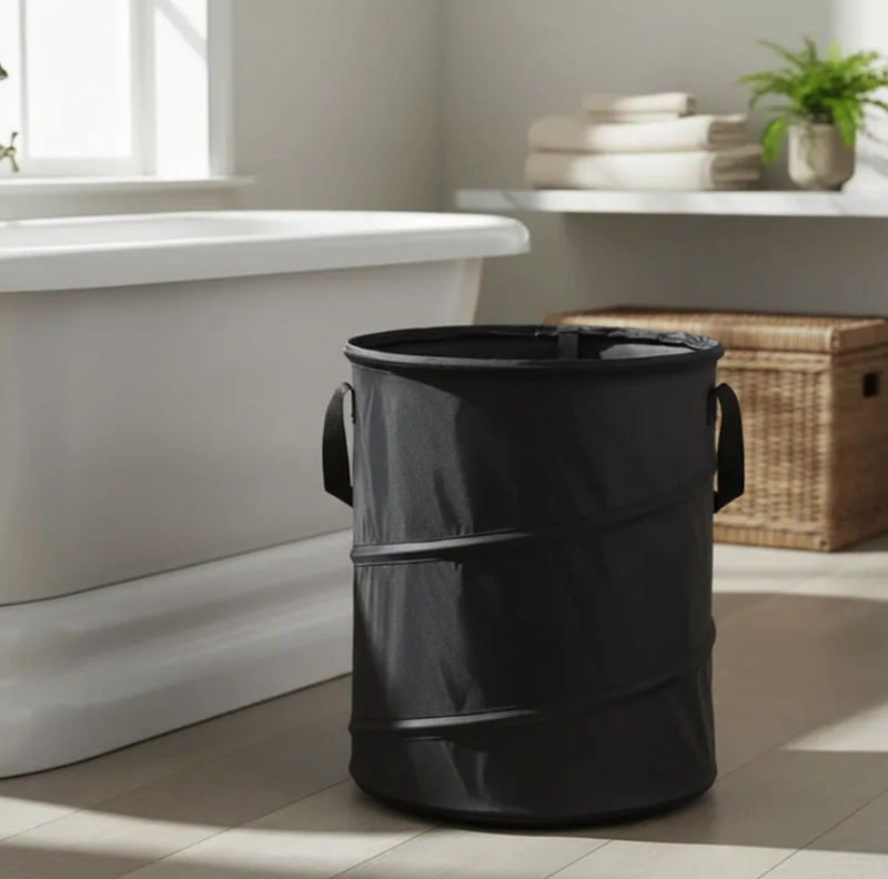 BASURERO PRO OUTDOOR PLEGABLE NEGRO - 2