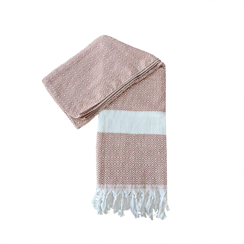 TOALLA TURCA SELIN DIAMOND BEIGE - 1