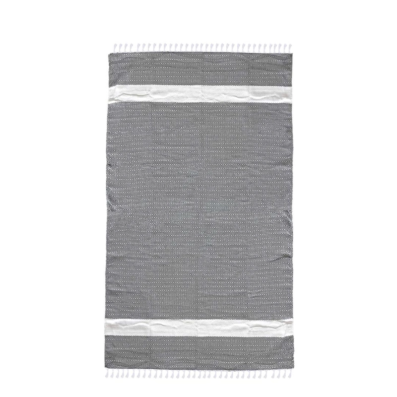 TOALLA TURCA BERAT DIAMOND BLACK - 3