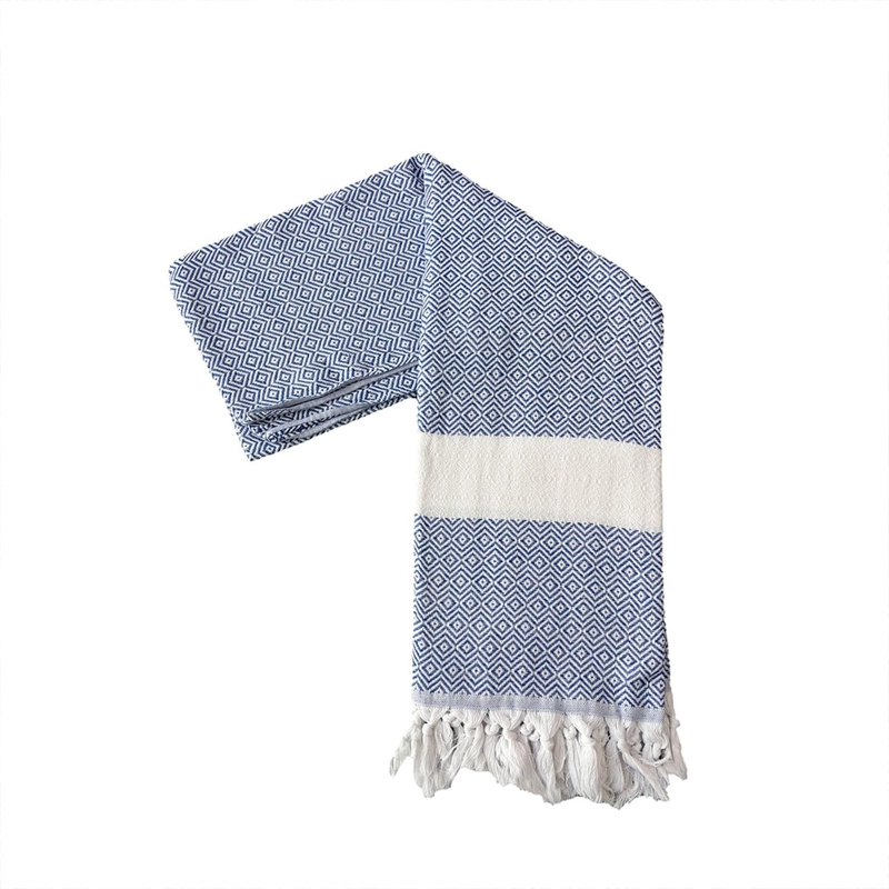 TOALLA TURCA ADEM DIAMOND BLUE - 1