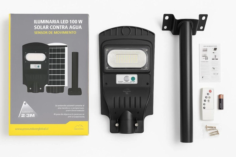 PACK 2 LUMINARIA LED 100 W SOLAR CONTRA AGUA - 3