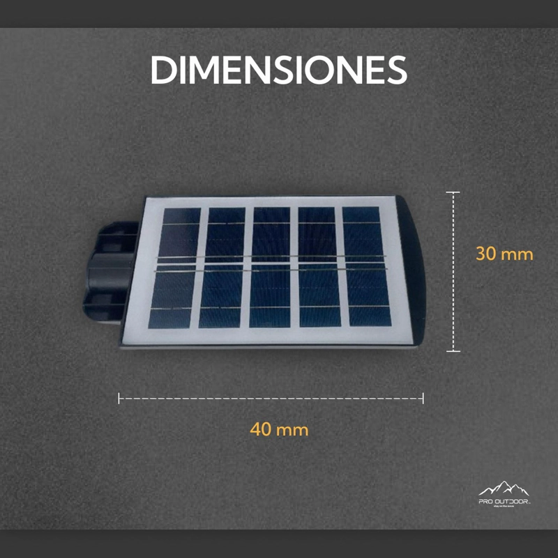 PACK X2 LUMINARIA PRO OUTDOOR LED 50 W SOLAR CONTRA AGUA - 7
