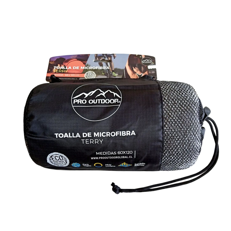 TOALLA MICROFIBRA TERRY GRIS - 2