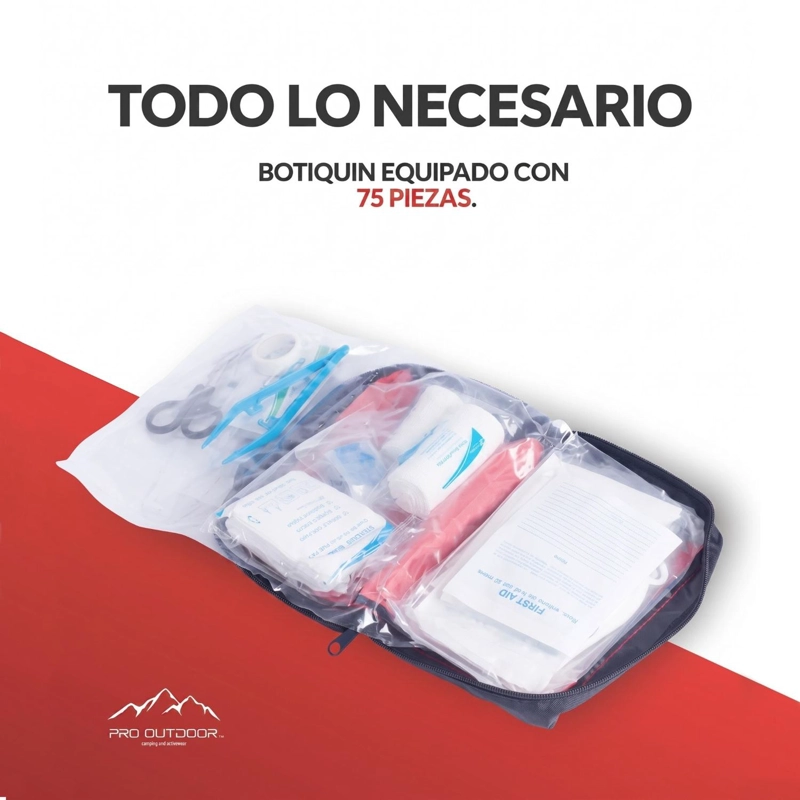 BOTIQUÍN PRIMEROS AUXILIOS PRO OUTDOOR 121 PIEZAS - 3