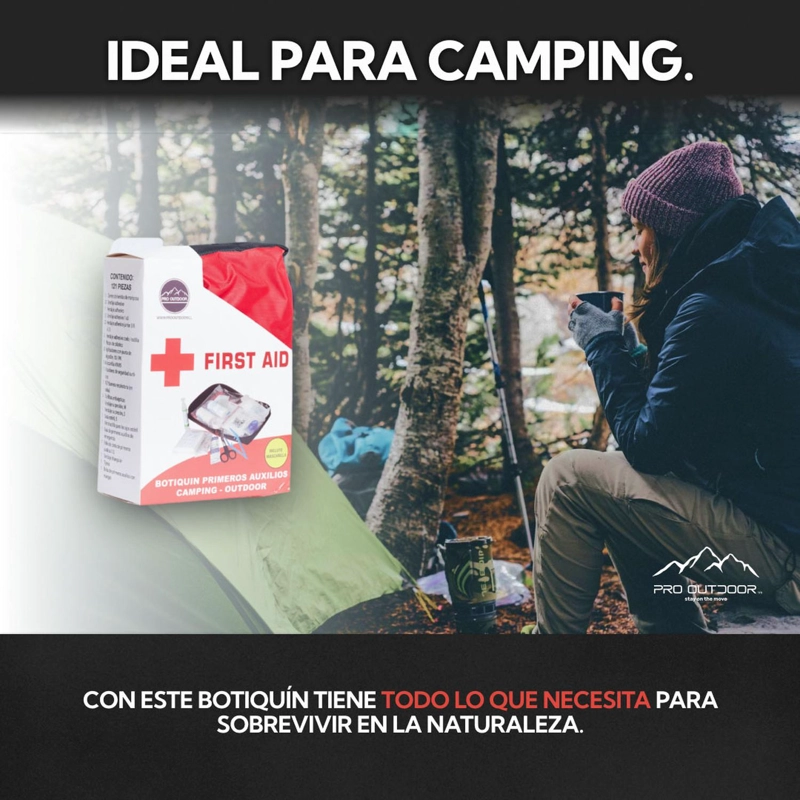 BOTIQUÍN PRIMEROS AUXILIOS PRO OUTDOOR 121 PIEZAS - 4