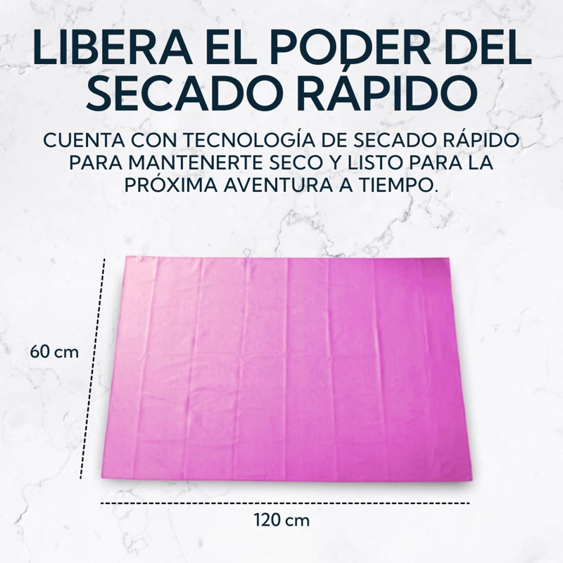 TOALLA MICROFIBRA TERRY MORADA - 5