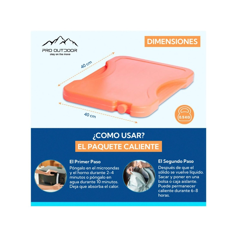 PACK 2X280 GRAMOS HOT PRO OUTDOOR CALENTADOR DE ALIMENTOS - 9