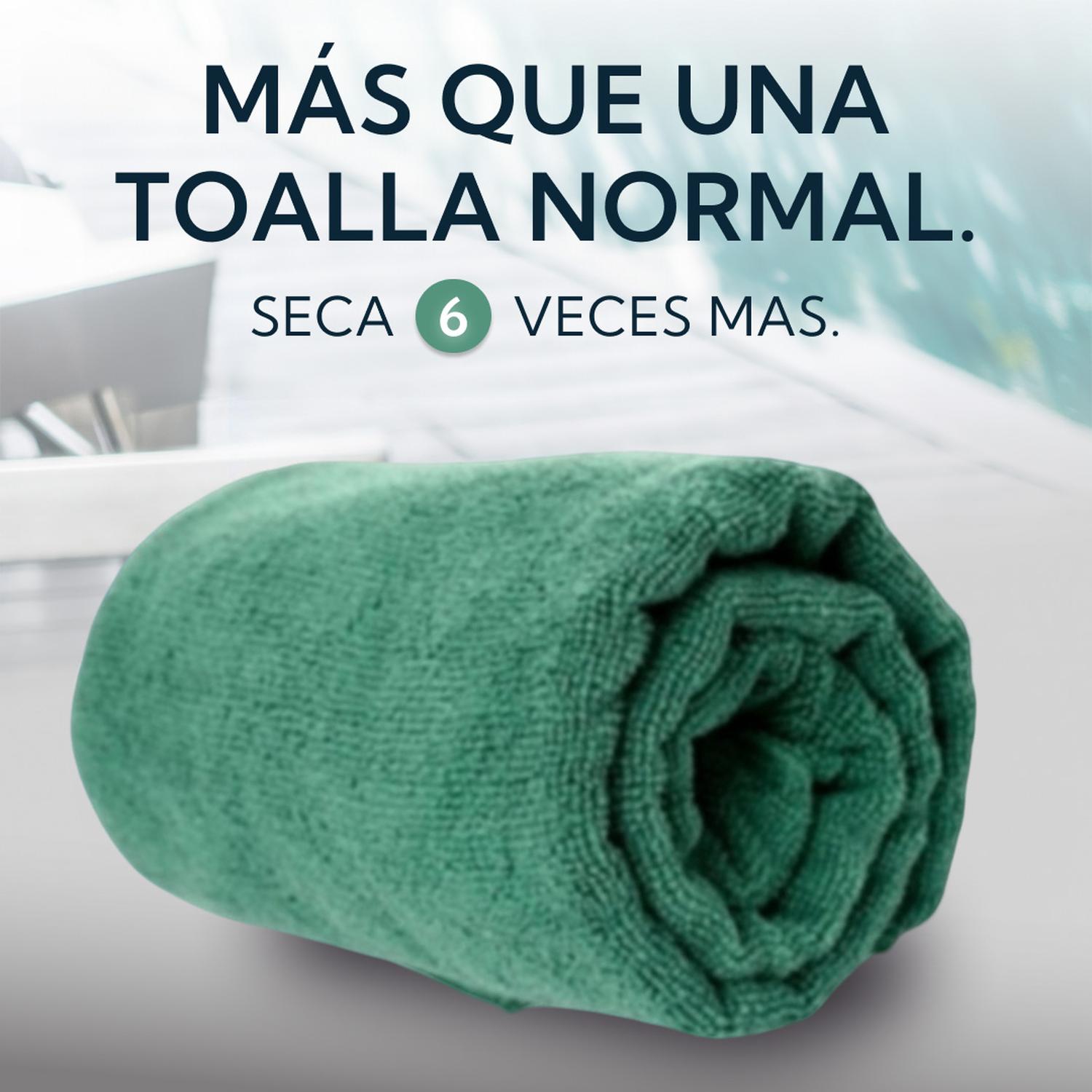PACK 2 TOALLAS MICROFIBRA TERRY VERDE - 5