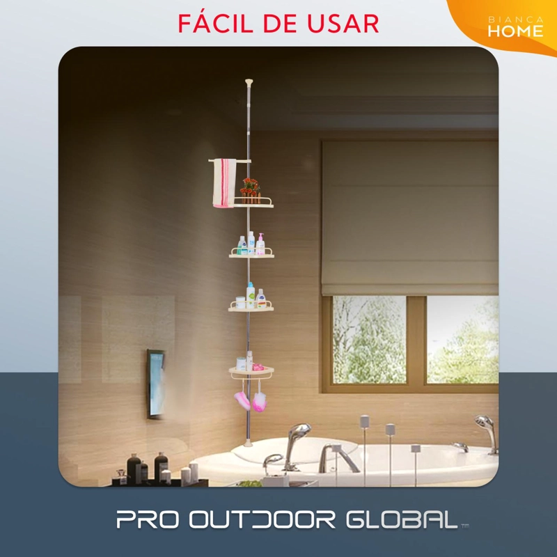 ESQUINERO PARA BAÑO CROMADO - 8