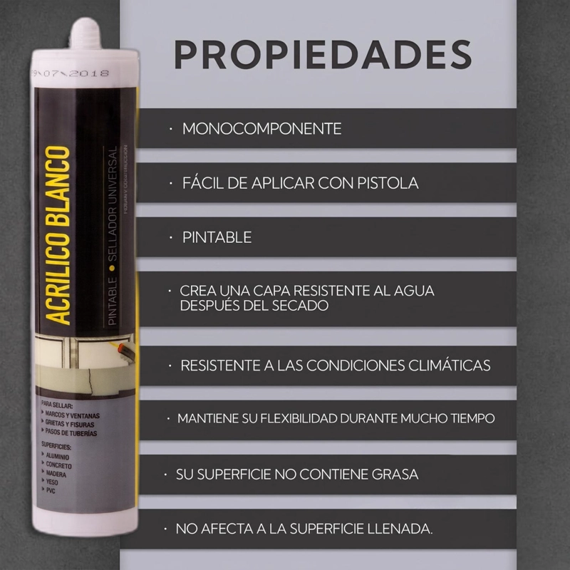 SELLADOR ACRILICO PINTABLE BLANCO ITALSIL - 3