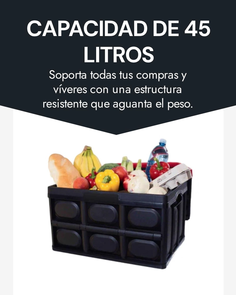 CAJA ORGANIZADORA PLEGABLE MULTIUSO 45L - 5
