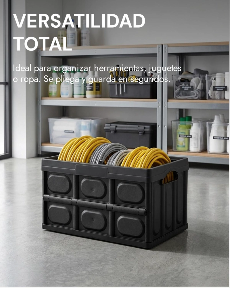CAJA ORGANIZADORA PLEGABLE MULTIUSO 45L - 9