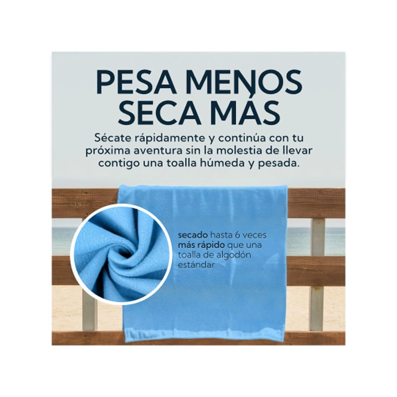 PACK 2 TOALLAS MICROFIBRA SUEDE AZUL - 6