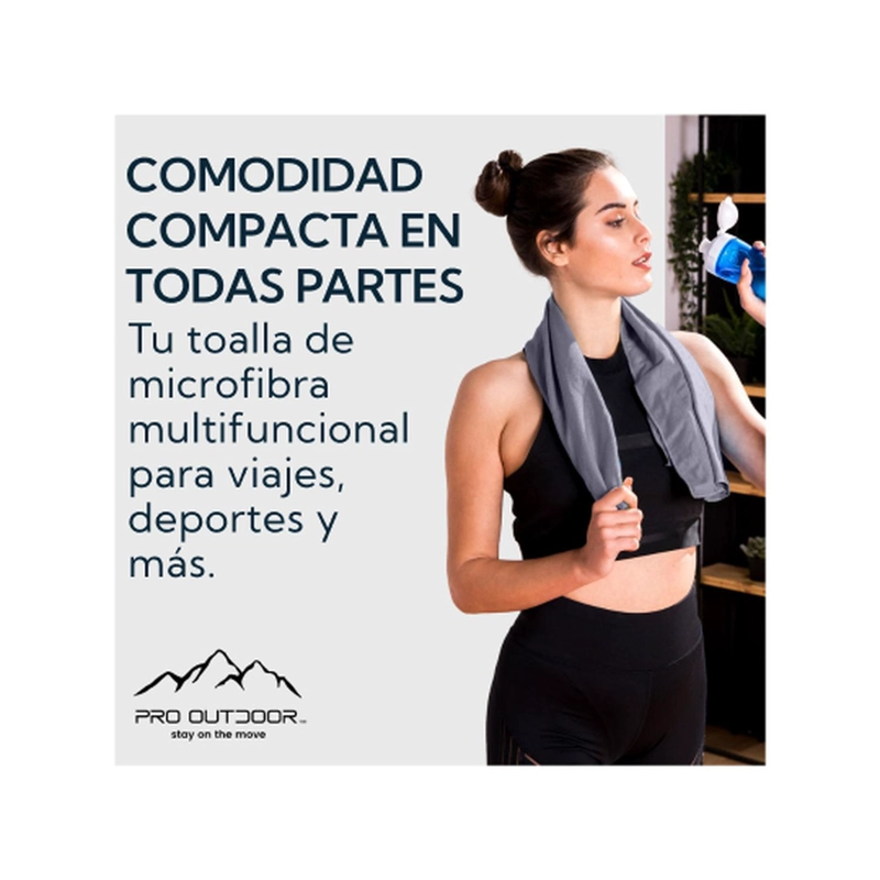PACK 2 TOALLAS MICROFIBRA SUEDE GRIS - 3