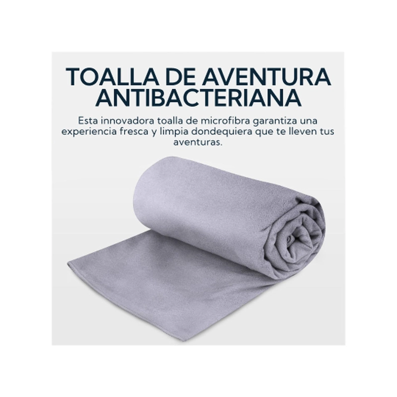 PACK 2 TOALLAS MICROFIBRA SUEDE GRIS - 4
