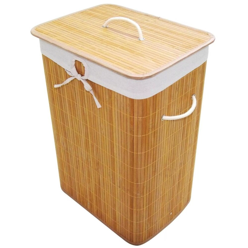 CANASTO PARA ROPA BAMBU - 1
