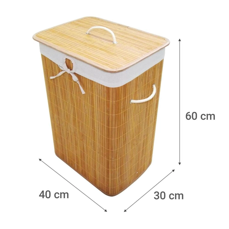 CANASTO PARA ROPA BAMBU - 5