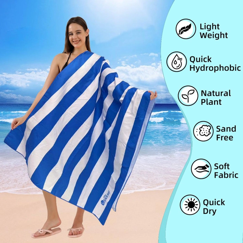 TOALLA XL DE MICROFIBRA 90X200 CM SECADO RAPIDO PLAYA VIAJE - 4