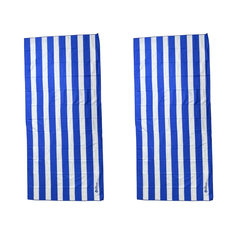 2 TOALLAS XL DE MICROFIBRA 90X200 CM SECADO RAPIDO PLAYA VIAJE - 2