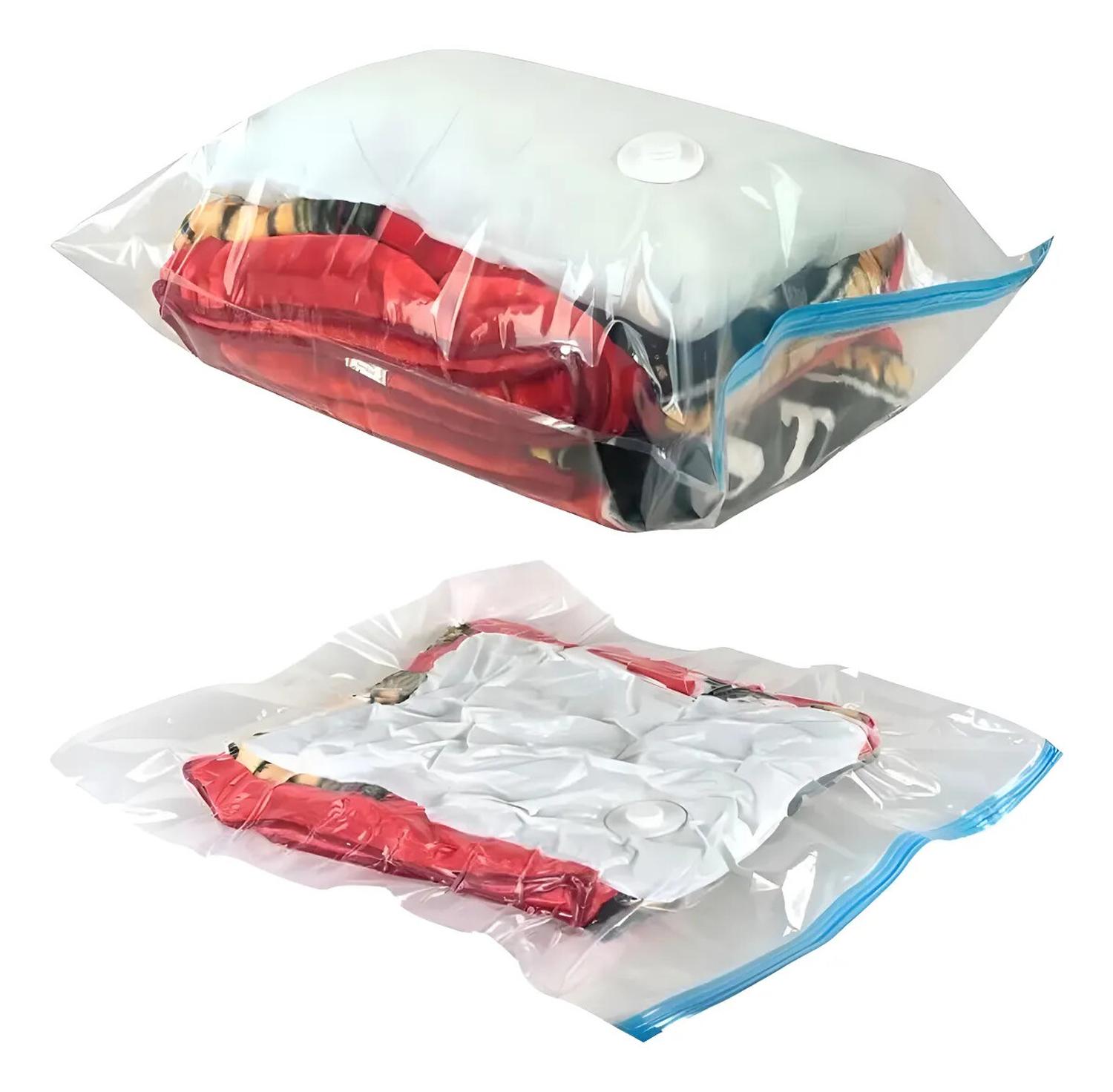 PACK 2 BOLSAS AL VACIO AHORRO ESPACIO PARA ROPA CON VALVULA - 2