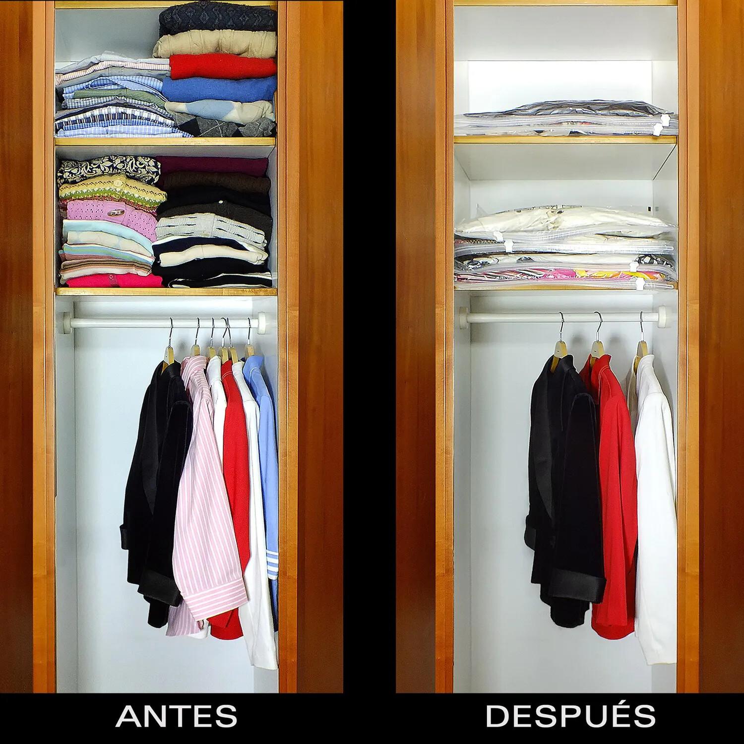 PACK 2 BOLSAS AL VACIO AHORRO ESPACIO PARA ROPA CON VALVULA - 4
