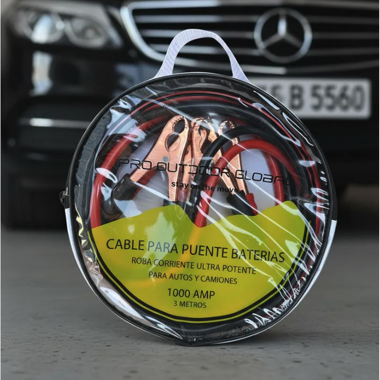 CABLE PARA PUENTE ROBA CORRIENTE AUTOMOVIL + CINTA REMOLQUE 3 TONELADAS - 4