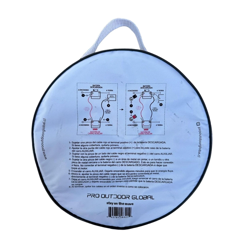 CABLE PARA PUENTE ROBA CORRIENTE AUTOMOVIL + CINTA REMOLQUE 3 TONELADAS - 5