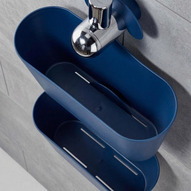 CANASTO PLASTICO BAÑO AZUL 2 UNIDADES - 6