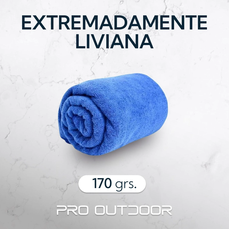 PACK 2 TOALLAS MICROFIBRA TERRY AZUL - 4