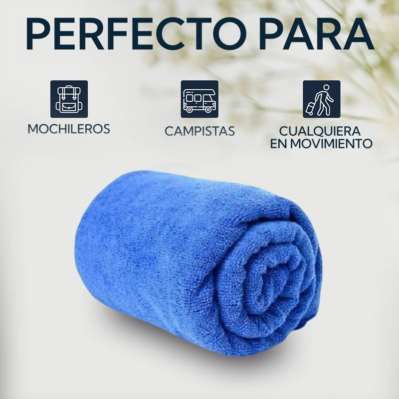 PACK 2 TOALLAS MICROFIBRA TERRY AZUL - 6