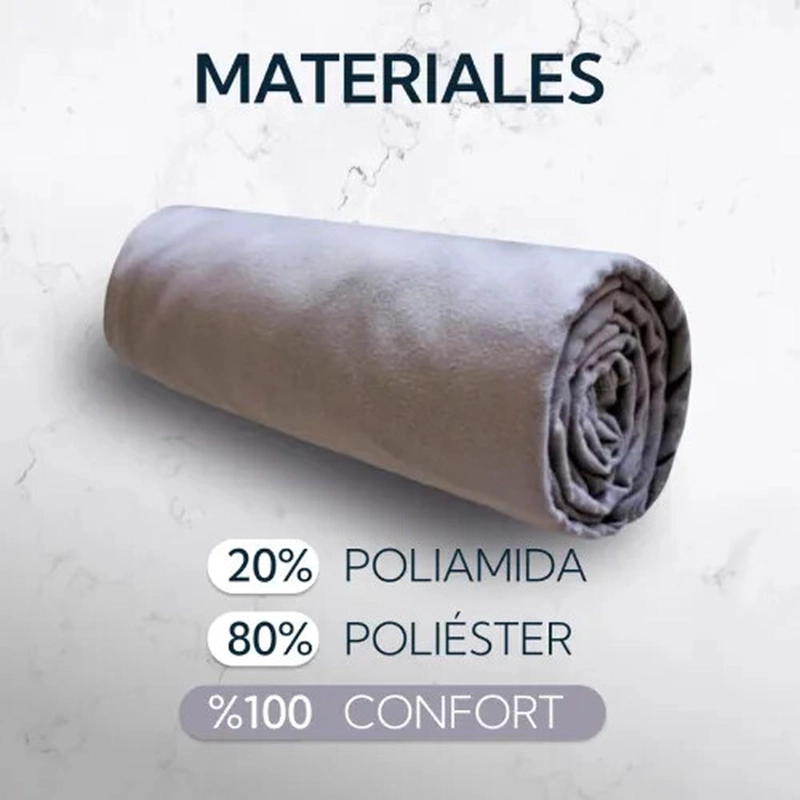 TOALLA EXTRA GRANDE MICROFIBRA SUEDE GRIS 2 UNIDADES - 3