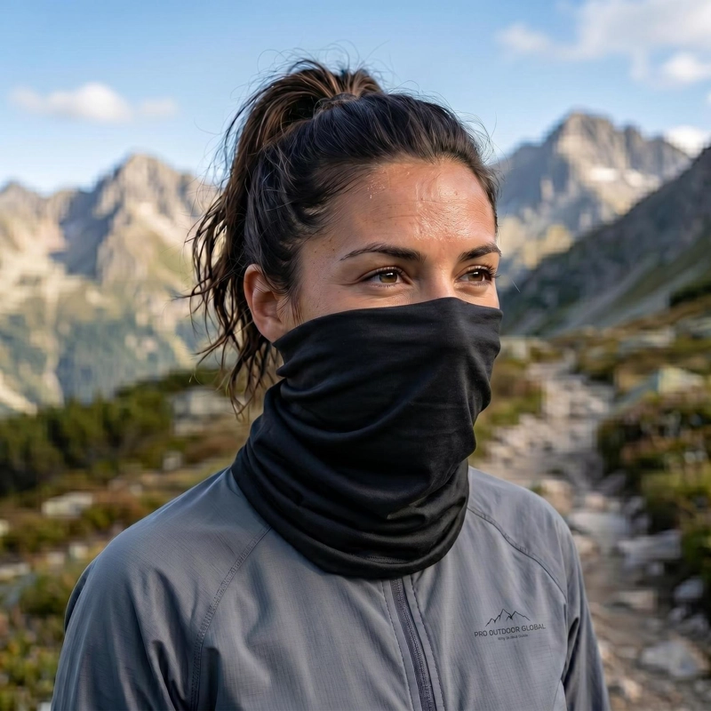 BANDANA OUTDOOR MULTIFUNCIONAL NEGRO - 2