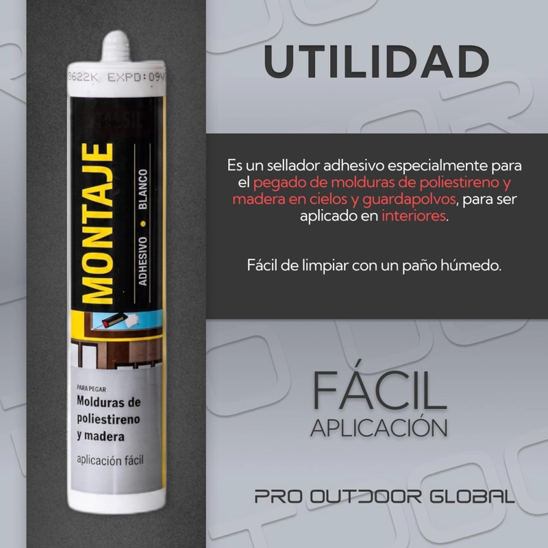 ADHESIVO DE MONTAJE BLANCO - 4