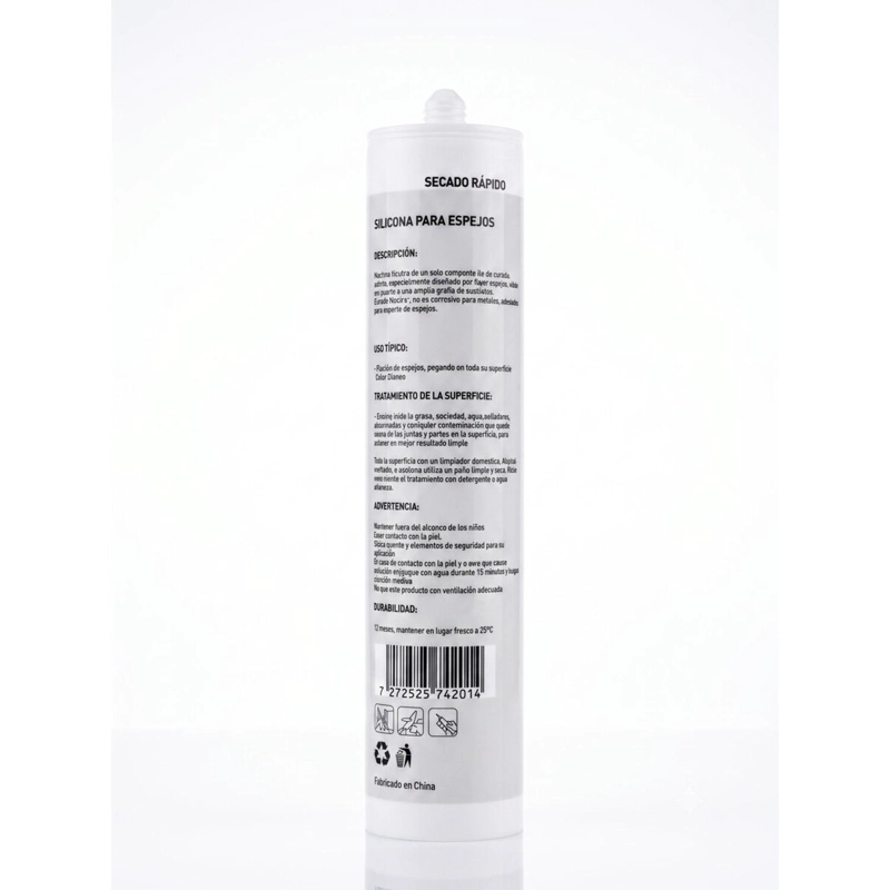 SILICONA ESPEJO BLANCA - 2