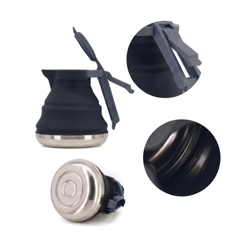 TETERA PLEGABLE CAMPING OUTDOOR USO DIARIO NEGRA - 2