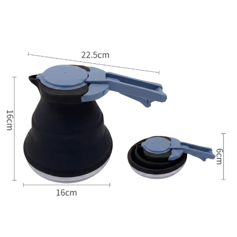 TETERA PLEGABLE CAMPING OUTDOOR USO DIARIO NEGRA - 6