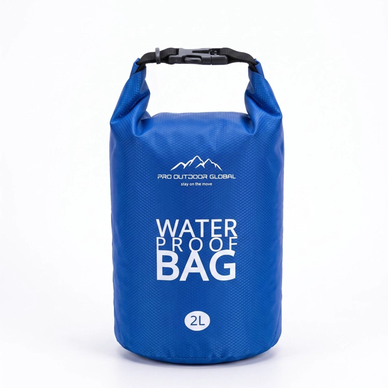 BOLSA SECA CONTRA AGUA IMPERMEABLE FLOTANTE OUTDOOR CAMPING KAYAK 2L AZUL - 1