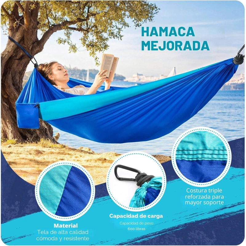 HAMACA COMPACTA AZUL - 2