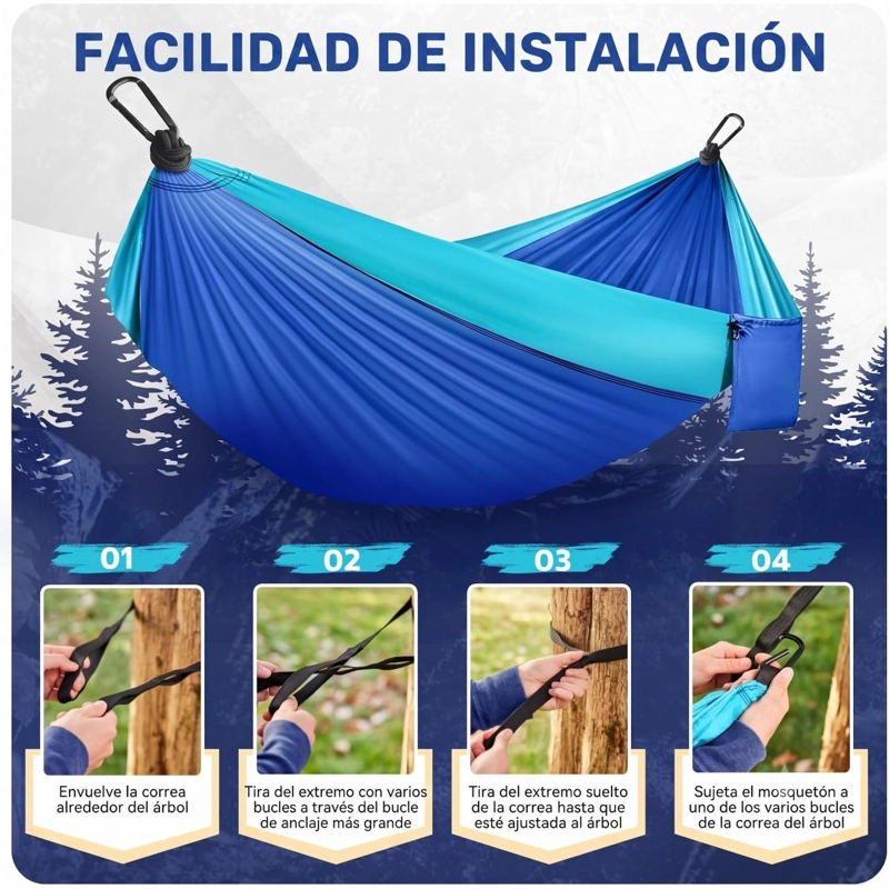 HAMACA COMPACTA AZUL - 3