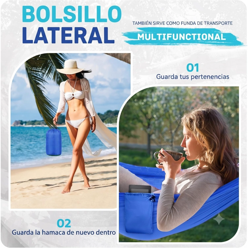 HAMACA COMPACTA AZUL - 4