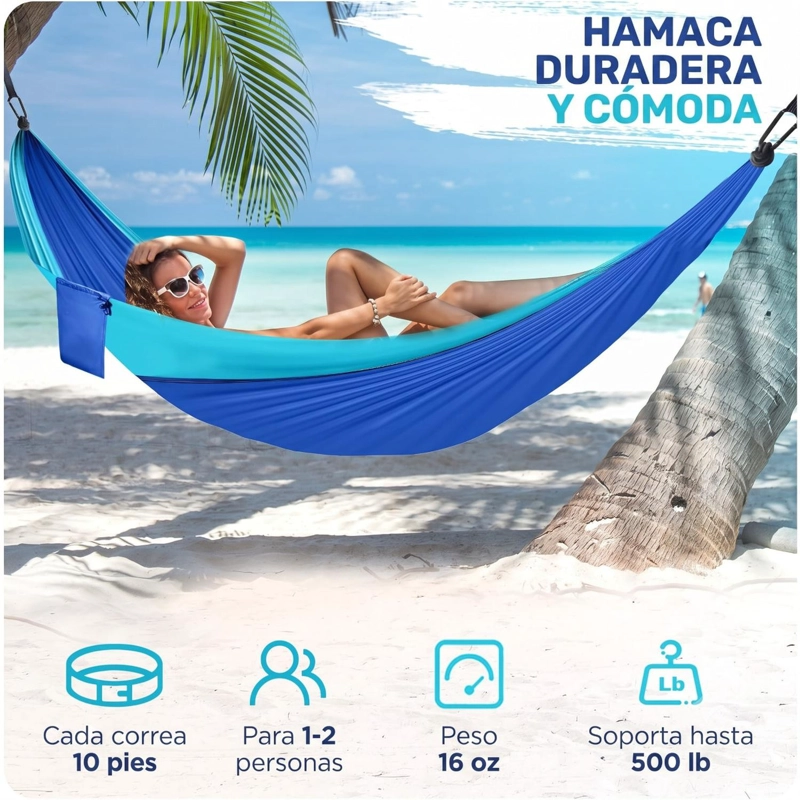 HAMACA COMPACTA AZUL - 5