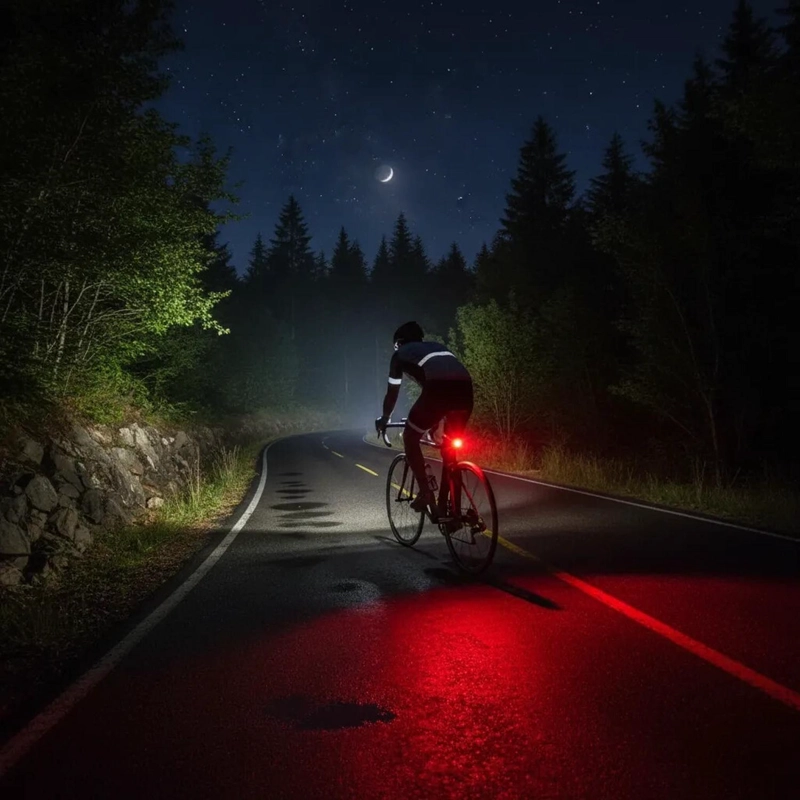 LUZ LED TRASERA BICICLETA SOLAR CONTRA AGUA RECARGABLE - 3