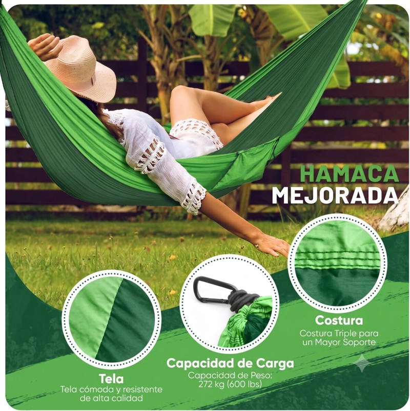 HAMACA COMPACTA VERDE - 2